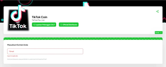 Pantau halaman promo TikTok Gift di VocaGame untuk mendapatkan potongan harga atau bonus menarik.