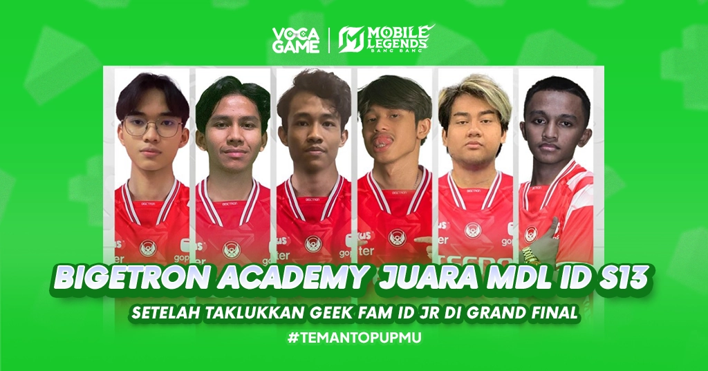 Bigetron Academy Juara MDL ID S13 Setelah Taklukkan Geek Fam ID Jr di Grand Final