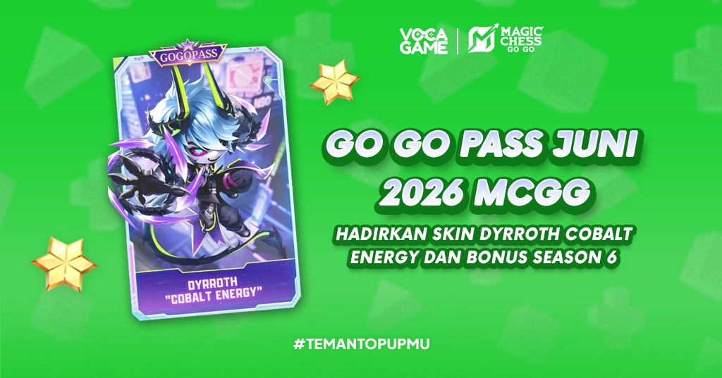 Go Go Pass Juni 2026 MCGG Hadirkan Skin Dyrroth Cobalt Energy dan Bonus Season 6