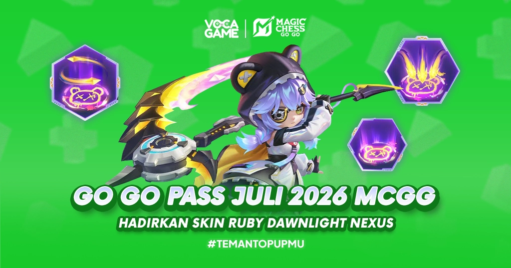 Go Go Pass Juli 2026 MCGG Hadirkan Skin Ruby Dawnlight Nexus