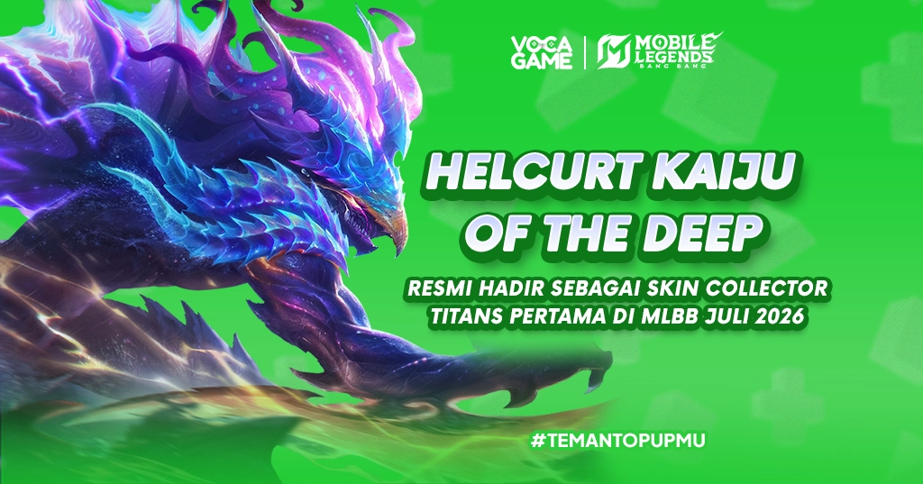 Helcurt Kaiju of the Deep Resmi Hadir sebagai Skin Collector Titans Pertama di MLBB Juli 2026