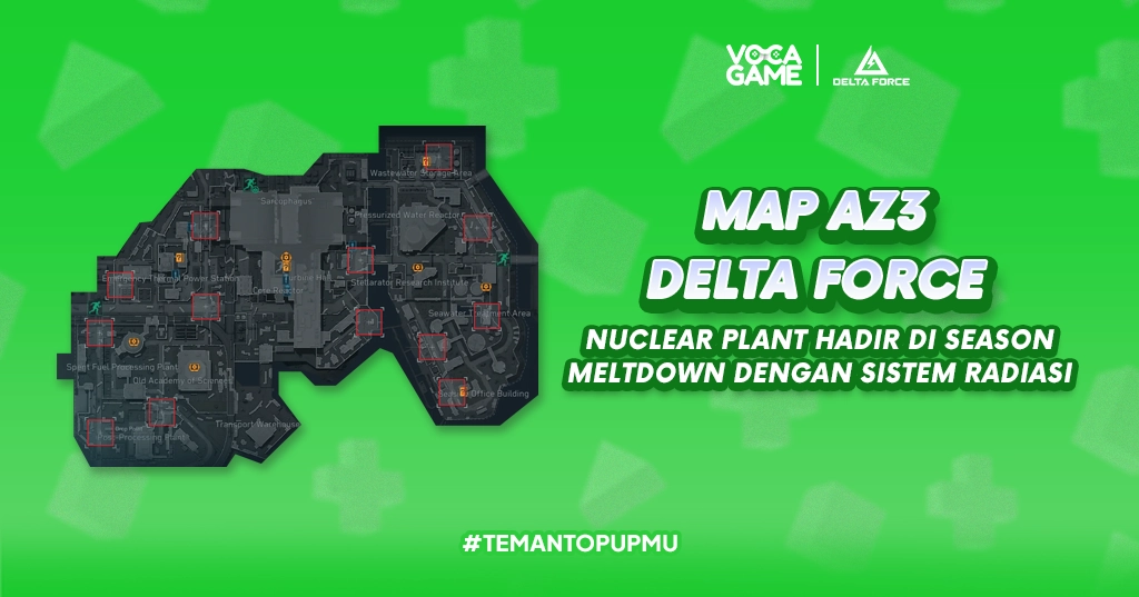 Map AZ3 Delta Force Nuclear Plant Hadir di Season Meltdown dengan Radiasi dan Boss Berburu Pemain