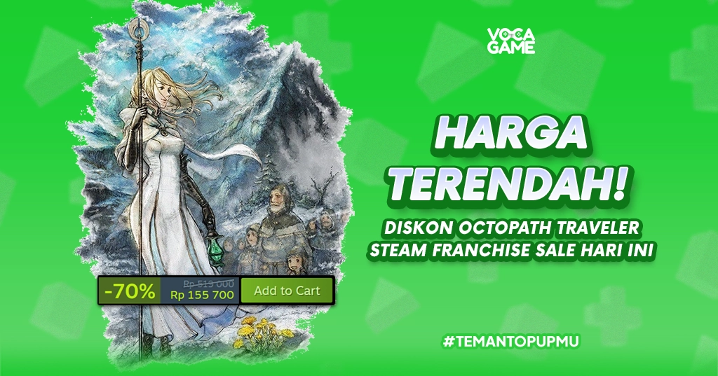 Harga Terrendah! Diskon Octopath Traveler Steam Franchise Sale Hari Ini