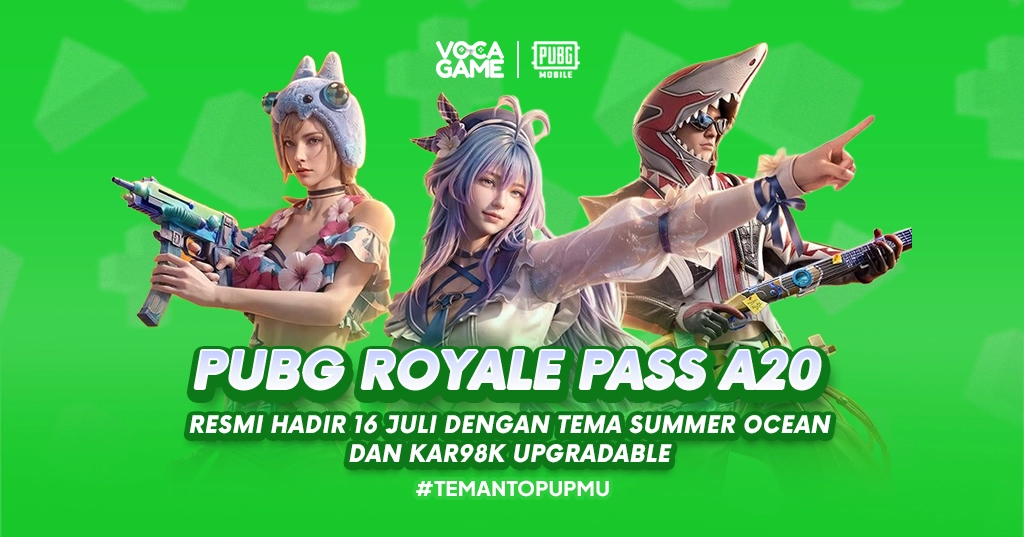 PUBG Royale Pass A20 Resmi Hadir 16 Juli dengan Tema Summer Ocean dan KAR98K Upgradable