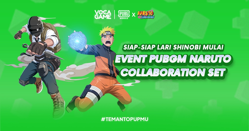 Siap-Siap Lari Shinobi Mulai Event PUBM Naruto Collaboration Set