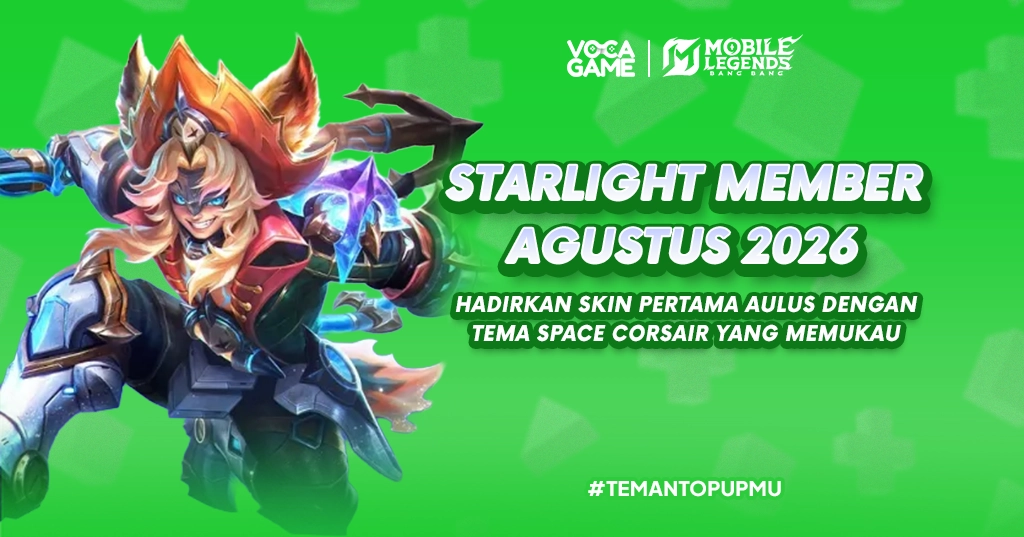 Starlight Member Agustus 2026 Hadirkan Skin Pertama Aulus dengan Tema Space Corsair yang Memukau