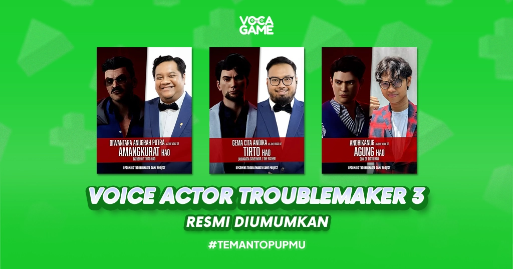Voice Actor Troublemaker 3 Resmi Diumumkan