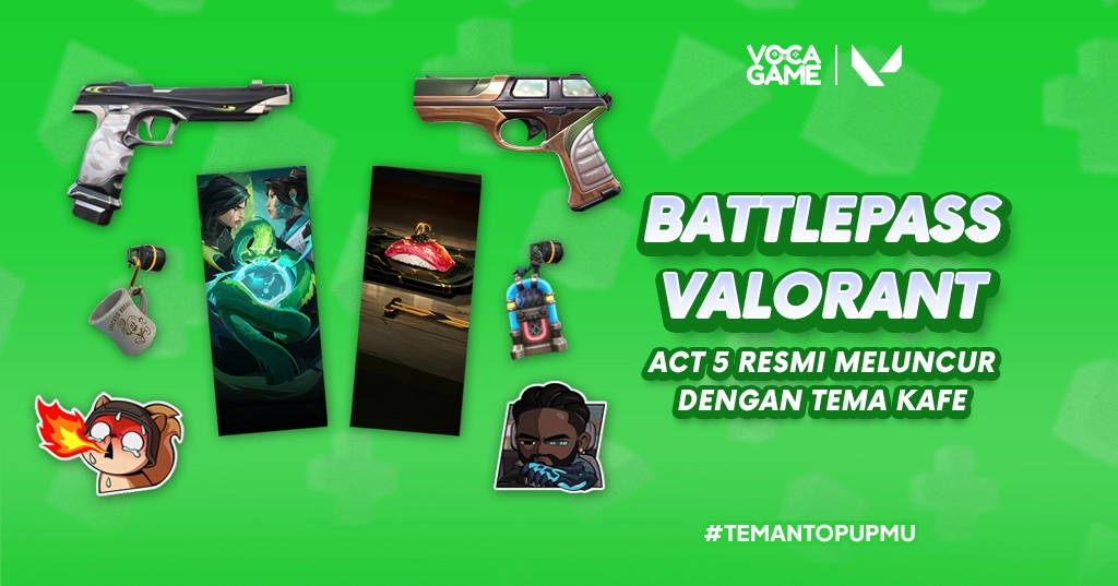 Battle Pass VALORANT Act 5 Resmi Meluncur dengan Tema Kafe
