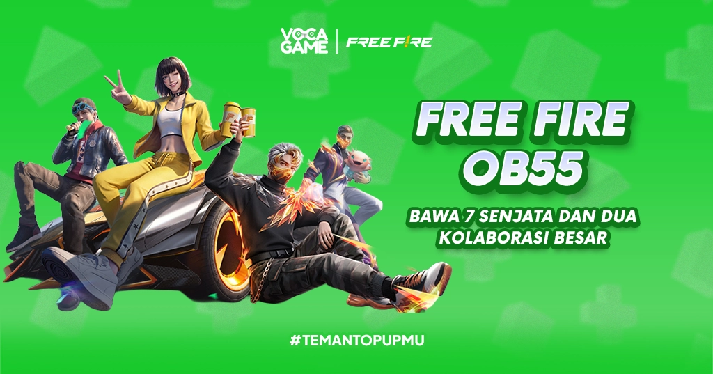 Free Fire OB55 Bawa Kolaborasi Naruto dan Empat Senjata Baru