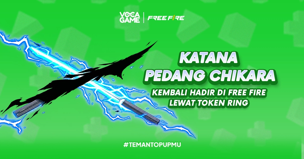 Katana Pedang Chikara Kembali Hadir di Free Fire Lewat Token Ring