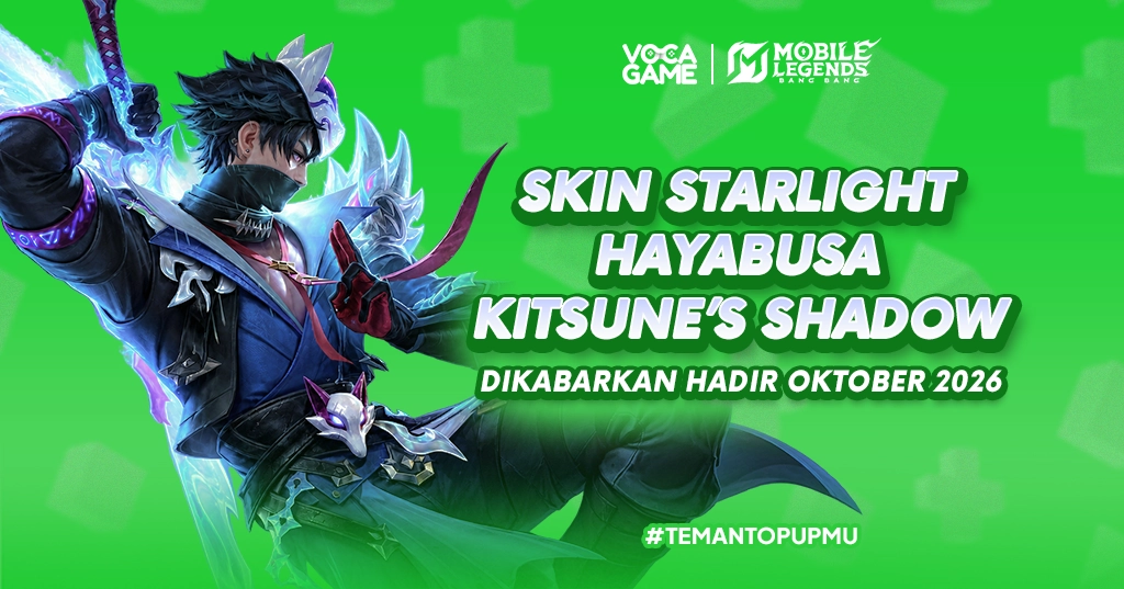 Skin Starlight Hayabusa Kitsune’s Shadow Dikabarkan Hadir Oktober 2026