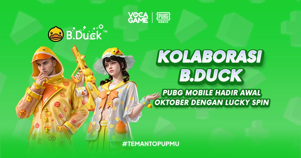 Kolaborasi B.Duck PUBG Mobile Hadir Awal Oktober dengan Lucky Spin