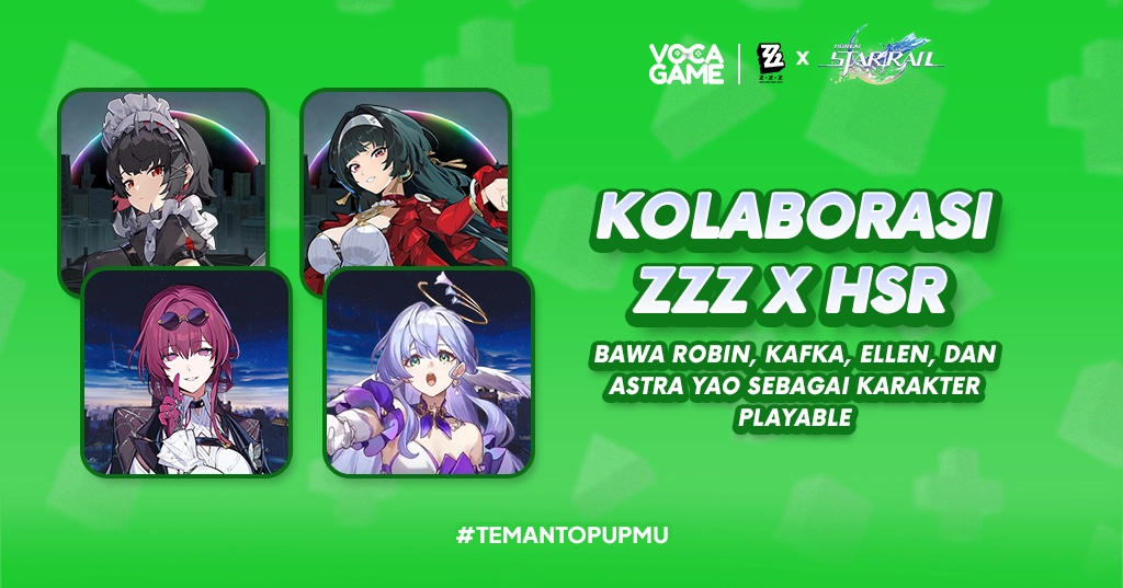 Kolaborasi ZZZ x HSR Bawa Robin, Kafka, Ellen, dan Astra Yao Sebagai Karakter Playable